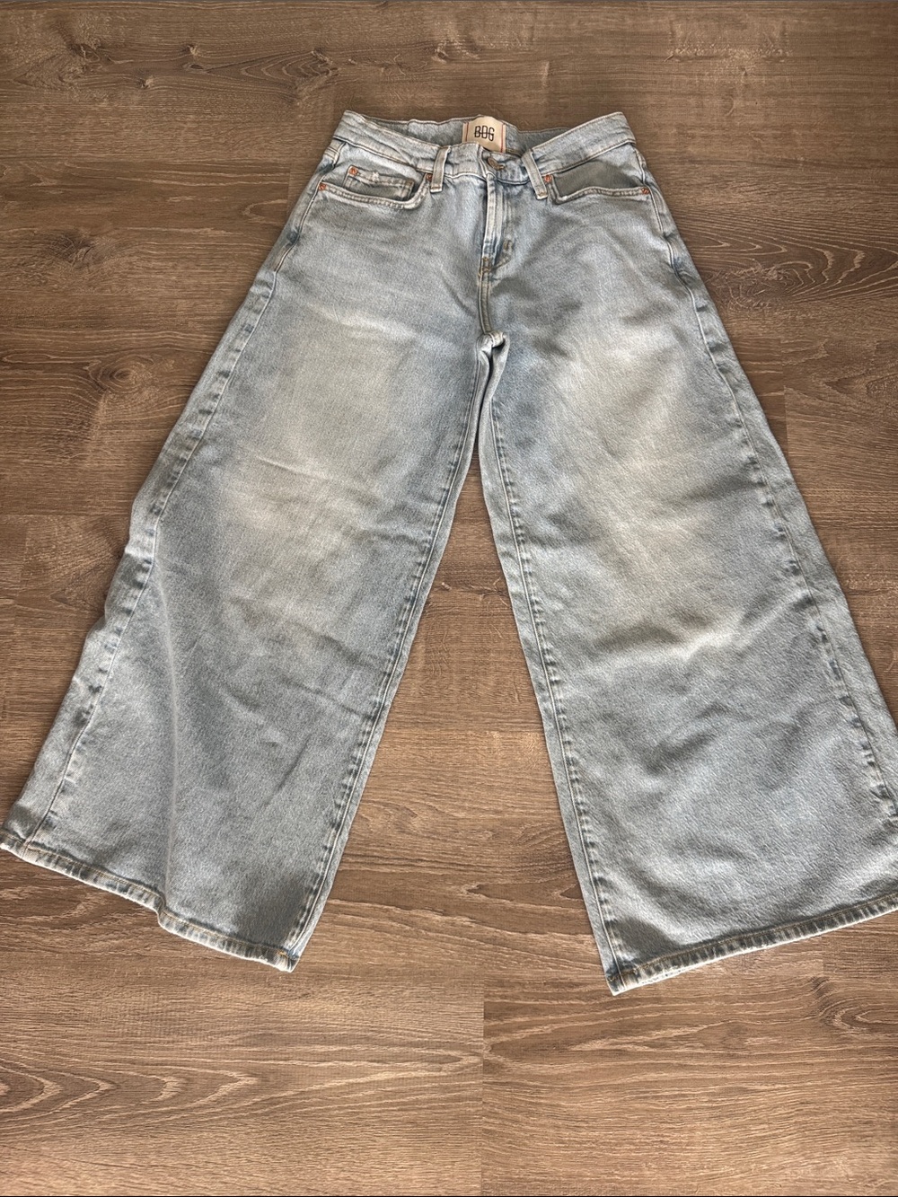 BDG Light Wash Wide Leg Crop Jean